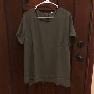 Olive drab blouse XL NWT